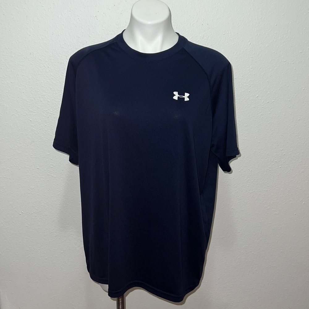 Under Armour Heatgear Blue T-shirt Sz XL